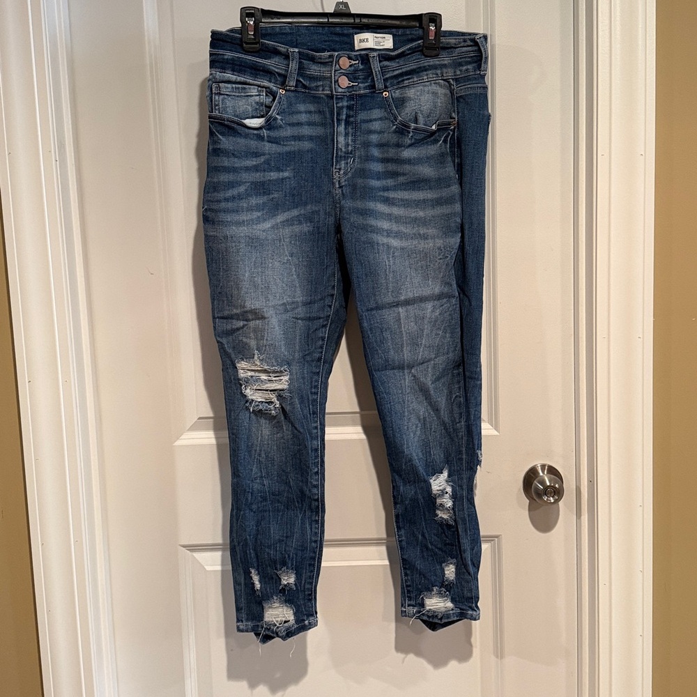 BKE Indigo Ripped Skinny Jeans